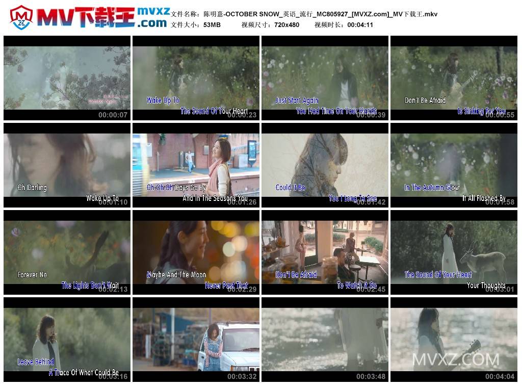 陈明憙-OCTOBER SNOW_英语_流行_MC805927